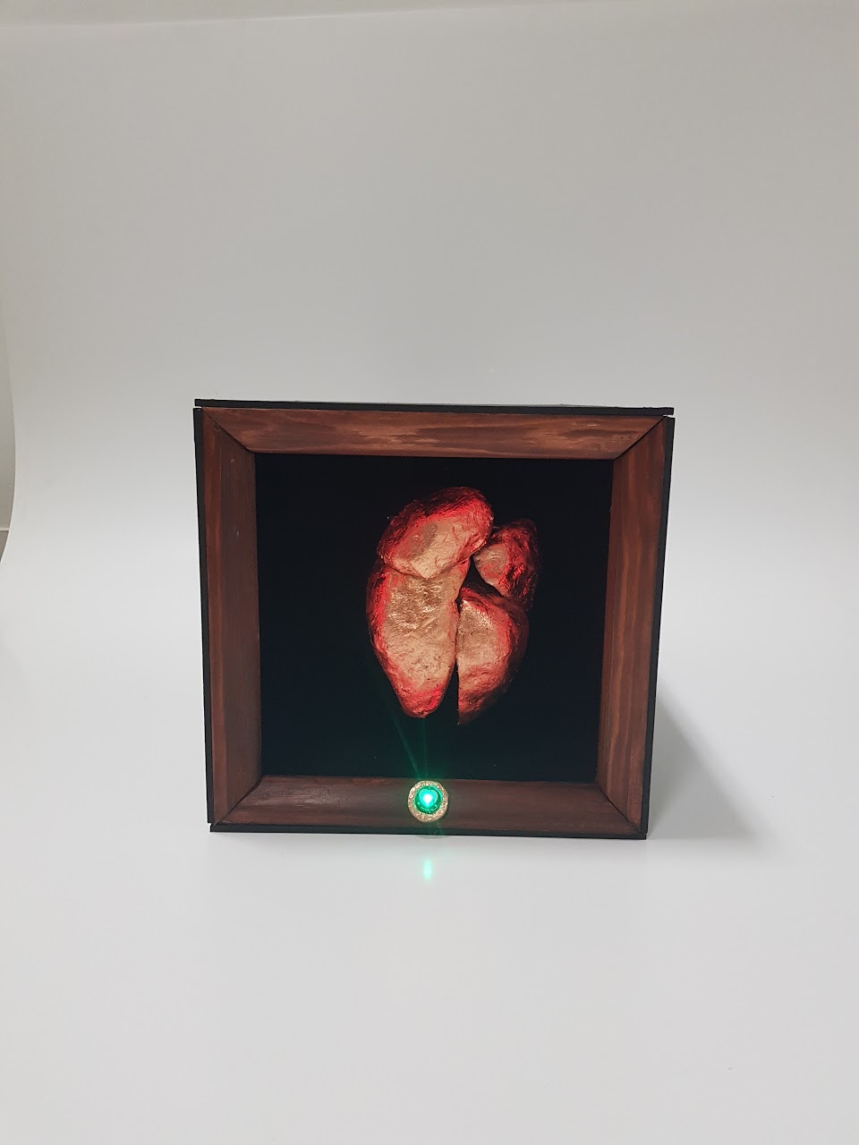 BEAT — the mechatronic copper heart, glowing warm amber