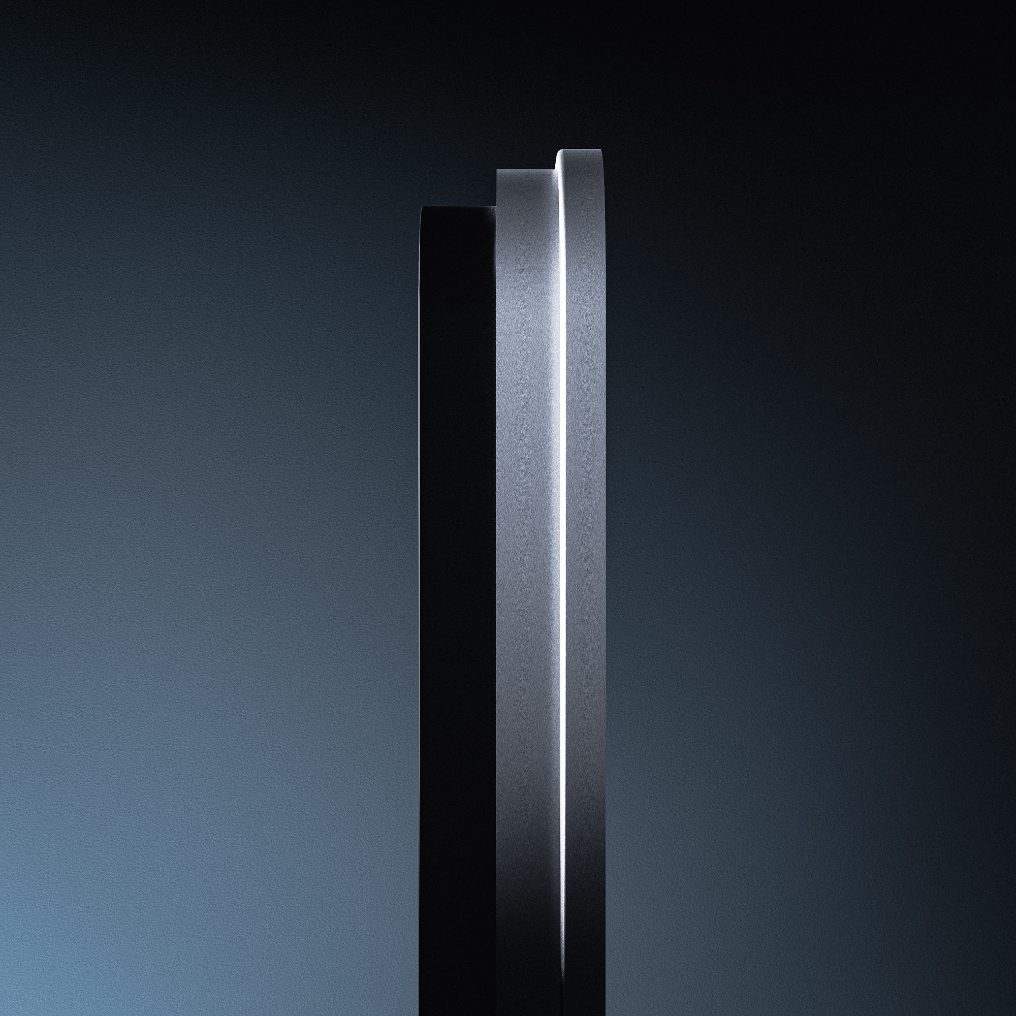 Tap One — side profile showing the machined edge